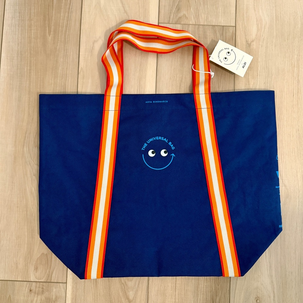 NWT ANYA HINDMARCH Limited Edition Universal Bag UK 🇬🇧 ALDI Collab